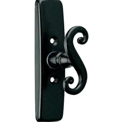Cache noir et bouton en forme de S pour crémone type MAP 9 - par 10 MAP Industries