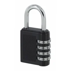 Cadenas alliage à code - COMPACT - noir - avec anse acier nickelé FTH THIRARD