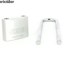 Cadenas à clé - anse longue réglable acier cémenté -TITALIUM™ -64TI/HB ABUS