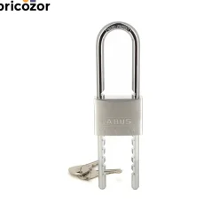 Cadenas à clé - anse longue réglable acier cémenté -TITALIUM™ -64TI/HB ABUS