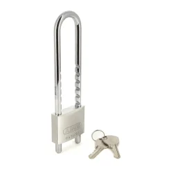Cadenas à clé - anse longue réglable acier cémenté -TITALIUM™ -64TI/HB ABUS