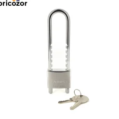 Cadenas à clé - anse longue réglable acier cémenté -TITALIUM™ -64TI/HB ABUS