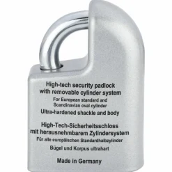 Cadenas à clé - à cylindre - Alpha Titan 900 - acier chromé BURG WACHTER