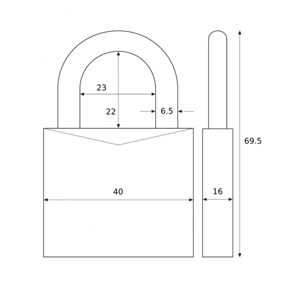 Cadenas à clé - laiton - série 85 ABUS