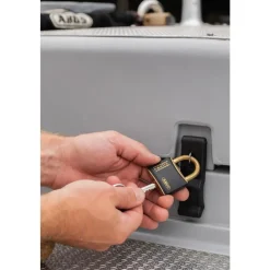Cadenas à clé - laiton - T84MB Nautic - s'entrouvrant ABUS
