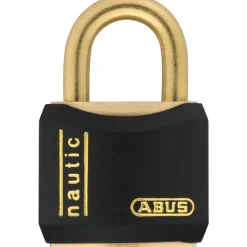 Cadenas à clé - laiton - T84MB Nautic - s'entrouvrant ABUS