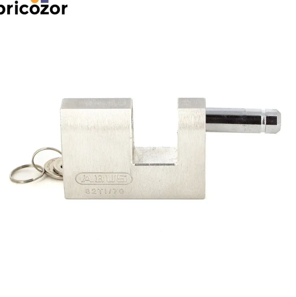 Cadenas à clé - rectangulaire - 70 mm - aluminium Titalium - 82TI/70 ABUS