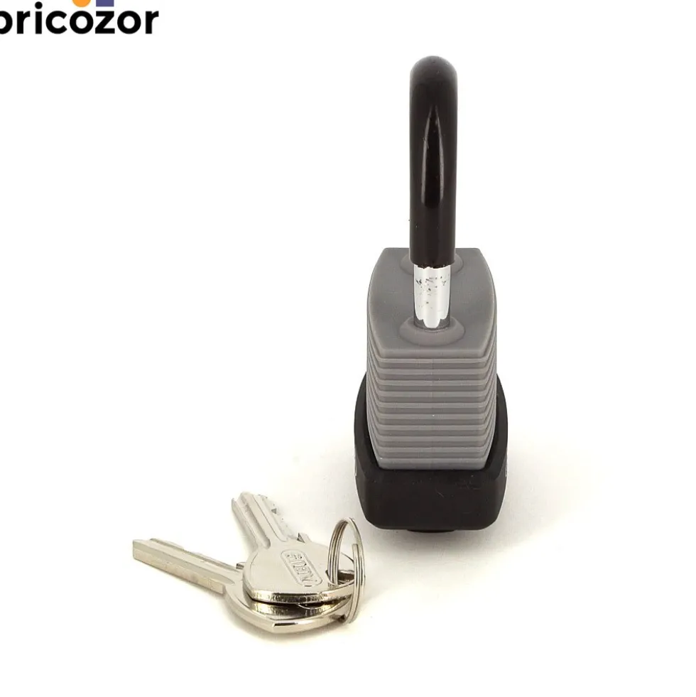 Cadenas à clé - étanche - corps et anse gainés - socle PVC -70AL/45 ABUS