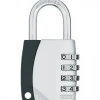 Cadenas à code - 155 - Design Blister - 4 molettes - gris - ep 16 ABUS