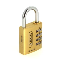 Cadenas à code en laiton - anse en acier cémenté - 165/40 ABUS