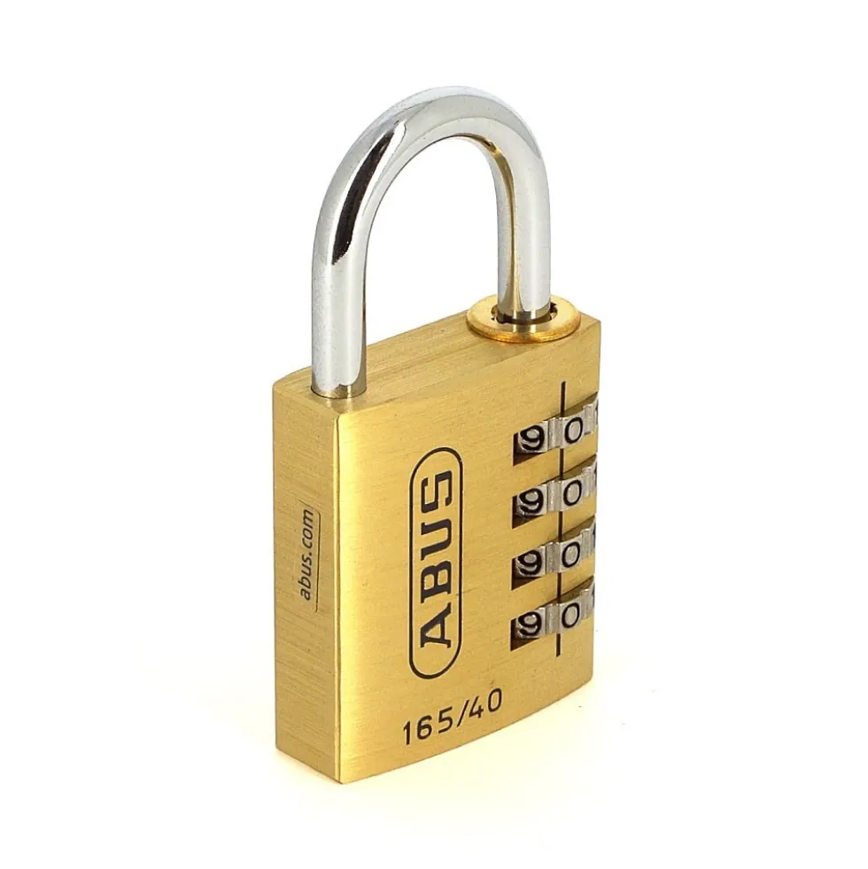 Cadenas à code en laiton - anse en acier cémenté - 165/40 ABUS