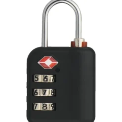 Cadenas à code à indicateur rouge spécial USA 147TSA noir - 3 molettes ABUS