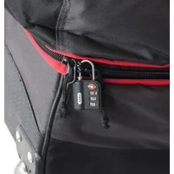 Cadenas à code à indicateur rouge spécial USA 147TSA noir - 3 molettes ABUS
