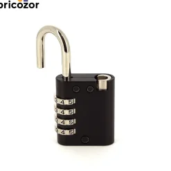 Cadenas à code - 4 molettes - renforcé - clé passe - 158KC/45 AP050 ABUS