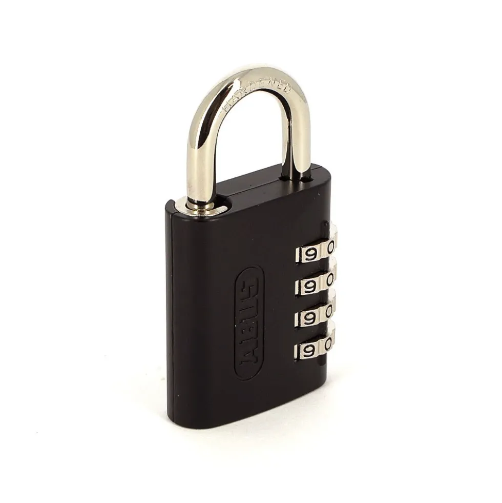 Cadenas à code - 4 molettes - renforcé - clé passe - 158KC/45 AP050 ABUS
