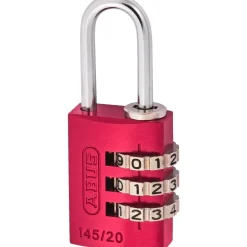 Cadenas à code personnalisable - corps aluminium anodisé - 145 - rouge ABUS