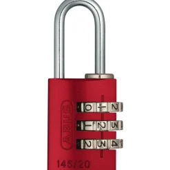 Cadenas à code personnalisable - corps aluminium anodisé - 145 - rouge ABUS