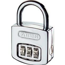 Cadenas à code personnalisable 3 chiffres - acier chromé - 160/40 ABUS