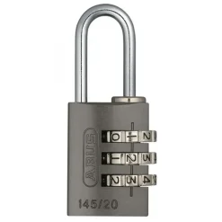 Cadenas à code personnalisable - corps aluminium anodisé - 145 - titanium ABUS