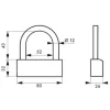 Cadenas compact - corps et anse laiton - Nautic 80 FTH THIRARD