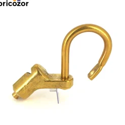 Cadenas d'artillerie pour clé demi-lune en laiton massif DEVISMES
