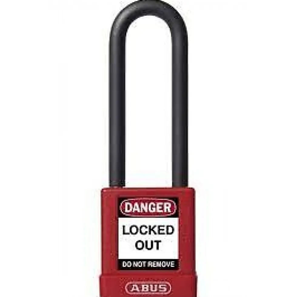Cadenas de consignation anse haute 75 mm - 74/40HB75 - Rouge SPRD ABUS
