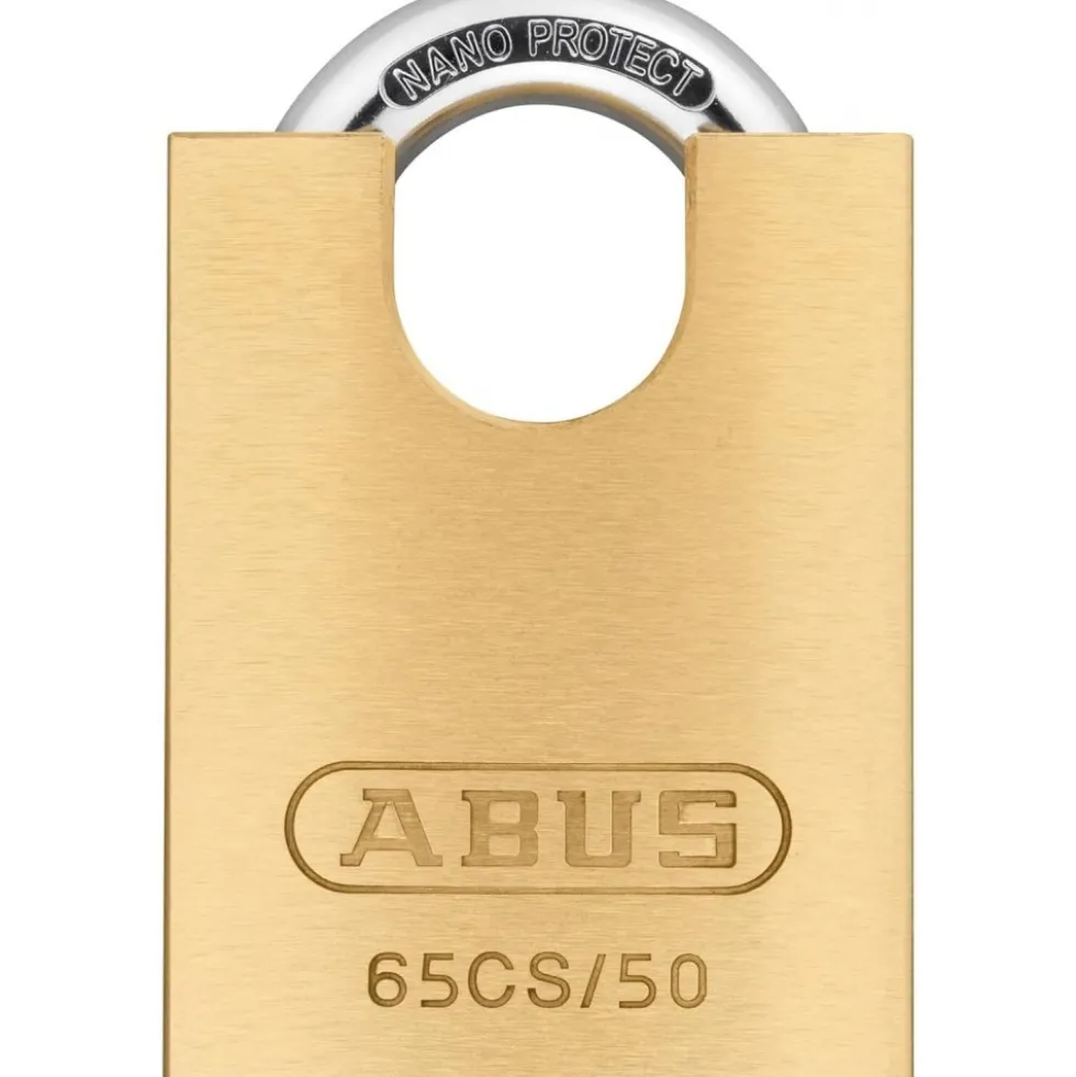 Cadenas en laiton - anse cémentée protégée - NANO PROTECT™ - 65 CS ABUS