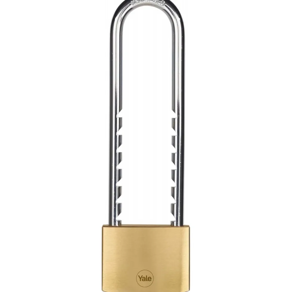 Cadenas en laiton 50 mm - avec anse réglable et amovible - 3 clés YALE