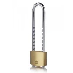 Cadenas en laiton 50 mm - avec anse réglable et amovible - 3 clés YALE