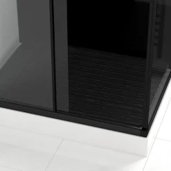 Caillebotis en composite gris effet bois pour cabine de douche Pozzy 4 AURLANE