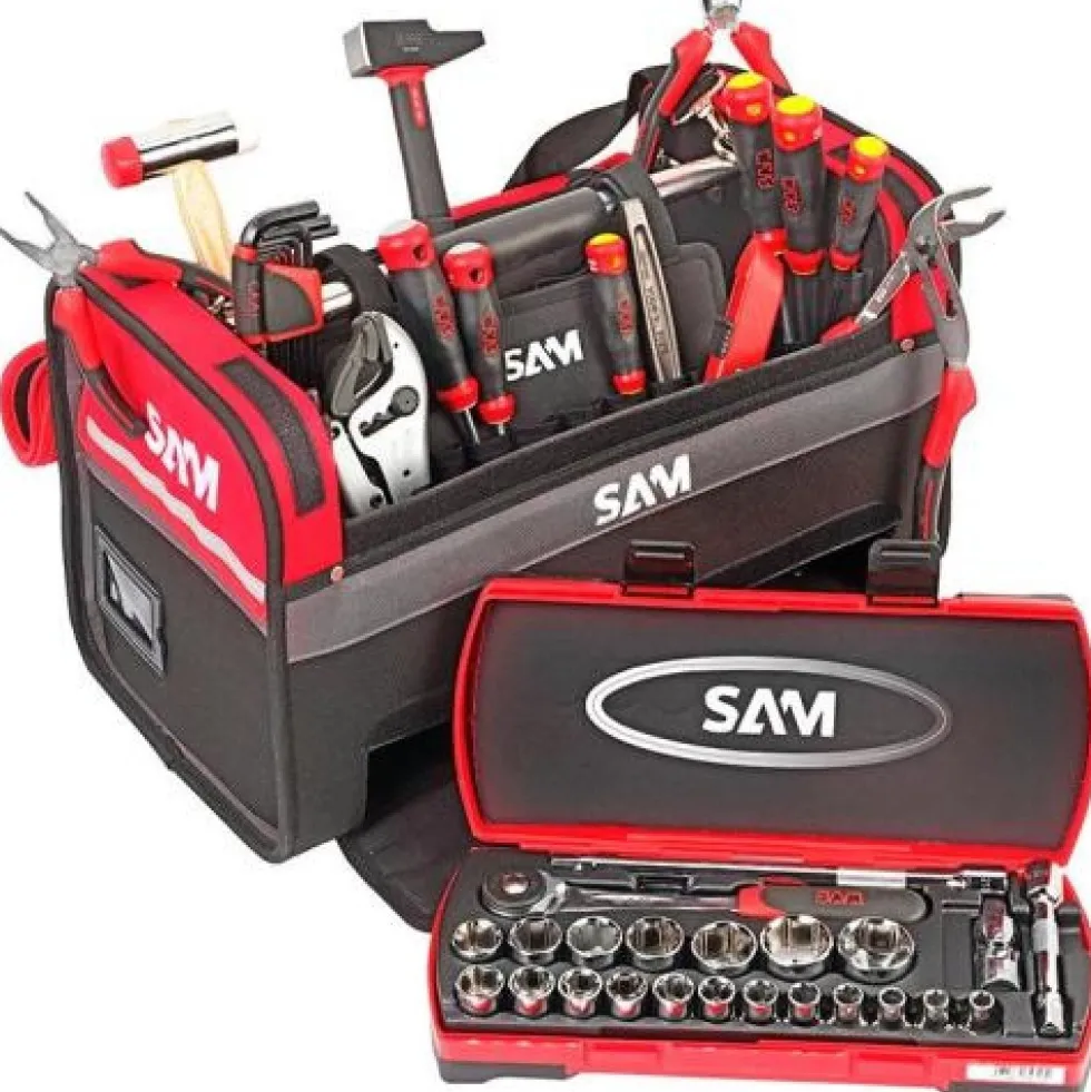 Caisse à outils textile 39 L avec 1ers outils de mécanique - cpp-38bag SAM OUTILLAGE