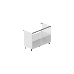 Caisson bas hauteur 770 mm profondeur 540 mm avec 1 tablette - blanc BRICOZOR