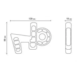 Cale de fenêtre en PVC translucide Kalair sans perçage ou collage SOCONA