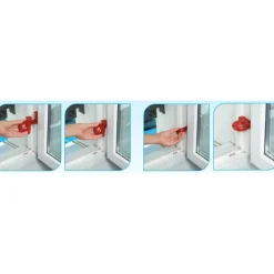 Cale de fenêtre en PVC translucide Kalair sans perçage ou collage SOCONA