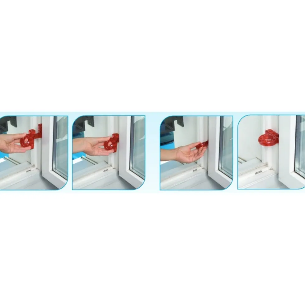 Cale de fenêtre en PVC translucide Kalair sans perçage ou collage SOCONA