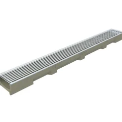 Caniveau béton polymère H55mm avec grille fil inox 304L - Self 100 ACO