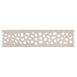 Caniveau béton polymère H95mm avec grille Voronoï fonte citrine - Self 100 ACO