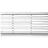 Caniveau béton polymère H55mm avec grille fil inox 316L - Self 100 ACO