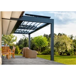 Caniveau béton polymère H55mm avec couv à fente et élément de visite Inox 316L - Self 100 ACO