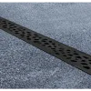 Caniveau béton polymère H55 mm avec grille Voronoï fonte diamant - Self 100 ACO