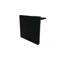 Capot de finition pour mono-rail noir - porte de placard coulissante SEED