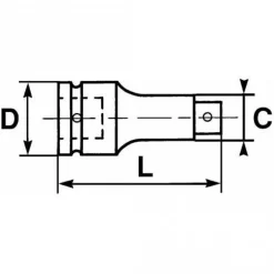 Cardan à chocs IMPACT 1/2'' NS-240 SAM OUTILLAGE