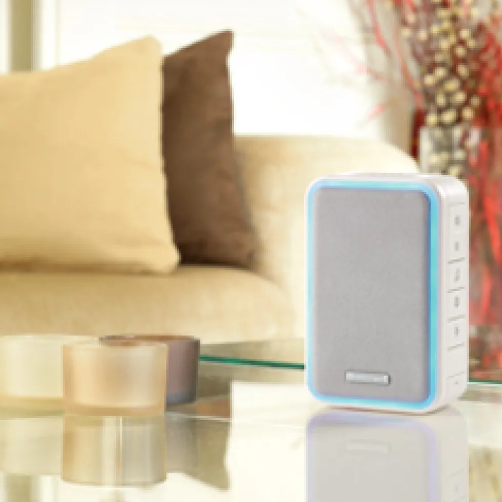 Carillon mobile et enfichable - sans fil - alerte par halo lumineux HONEYWELL