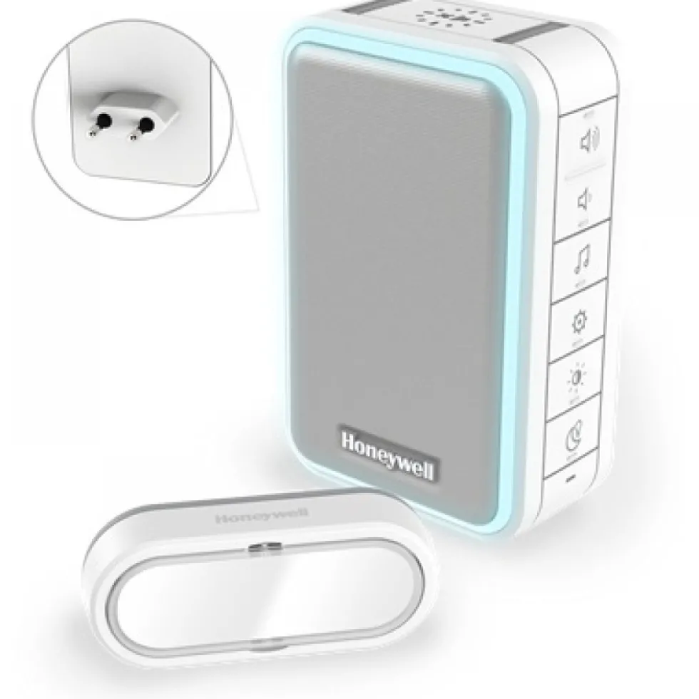 Carillon mobile et enfichable - sans fil - alerte par halo lumineux HONEYWELL