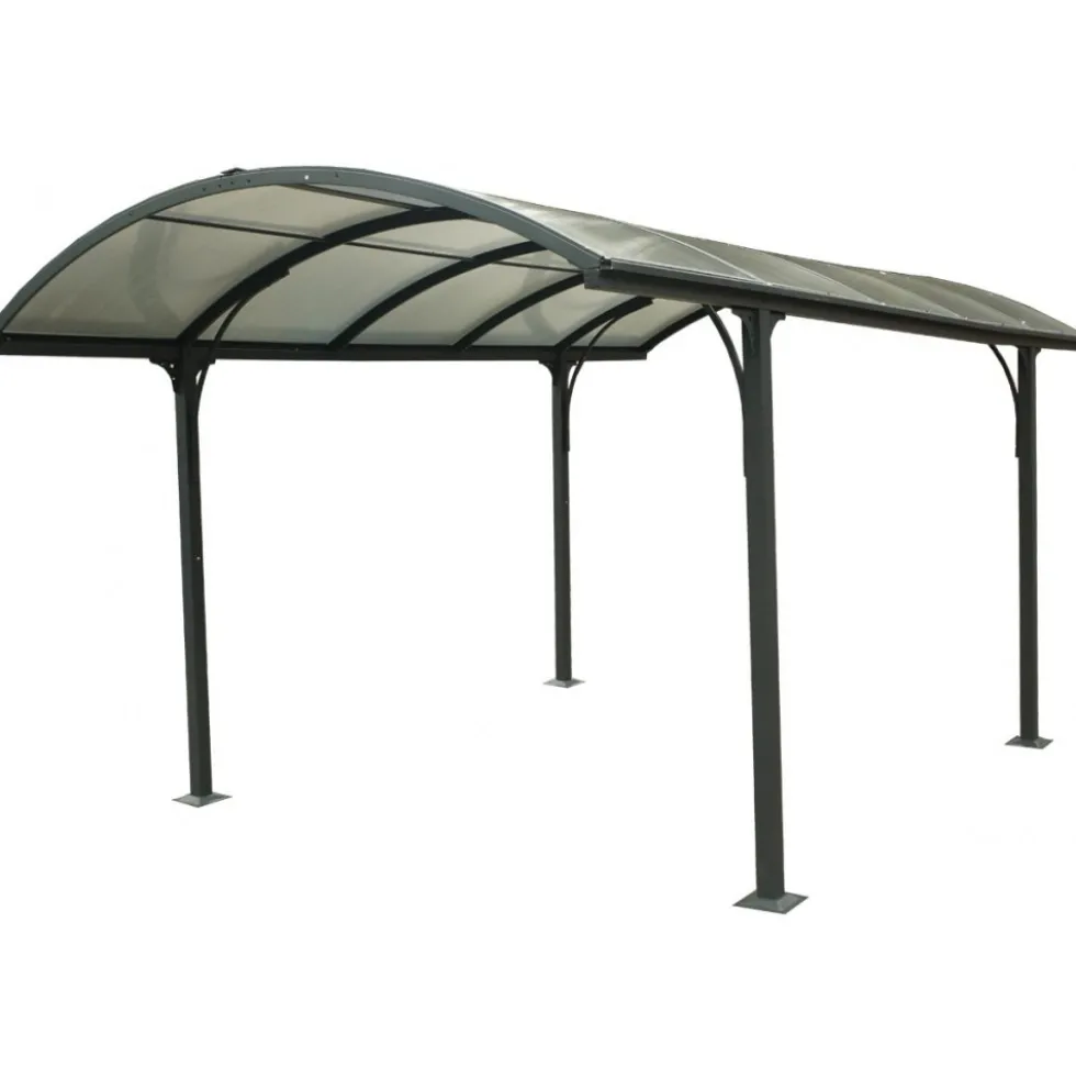 Carport voiture en aluminium P485 x L301 x H250 cm - 14,60 m2 HABRITA