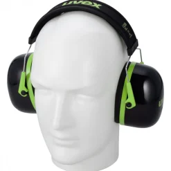 Casque antibruit - isolation 28 décibels - noir et vert - K1 UVEX