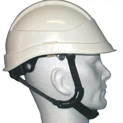 Casque KARA monteur avec jugulaire 4 points EBT réglable - ABS blanc AUBOUEIX