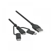Câble de données et de chargement USB - 3-en-1 - 120 cm ANSMANN