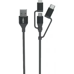 Câble de données et de chargement USB - 3-en-1 - 120 cm ANSMANN