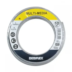 Câble informatique - réseaux VDI - 4P - 10 m - gris DEBFLEX
